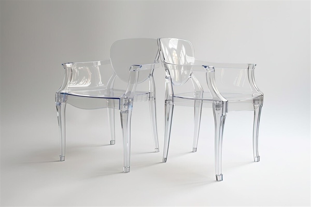 chaises transparentes