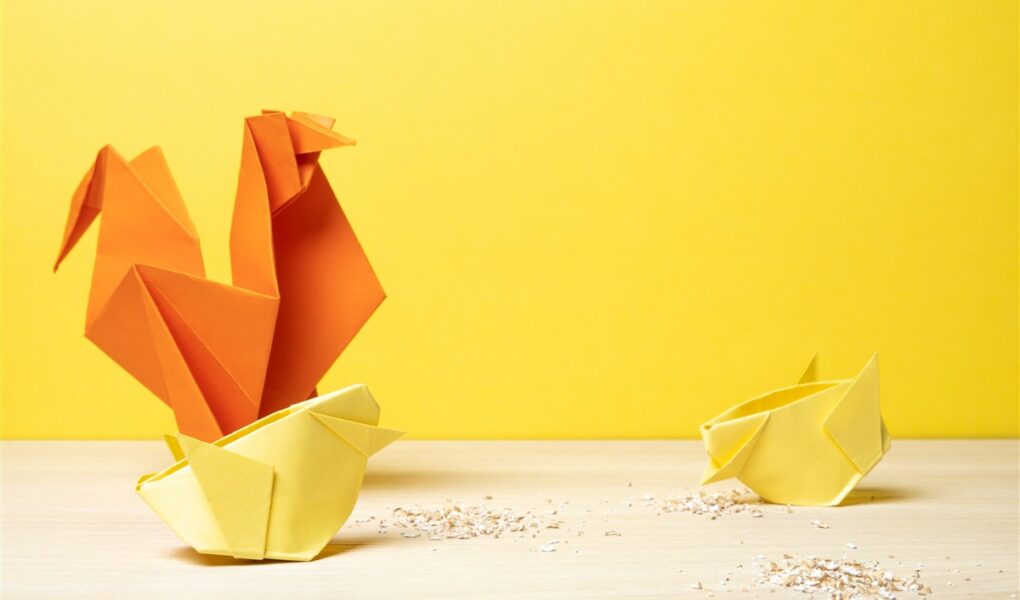 origami spécial Pâques