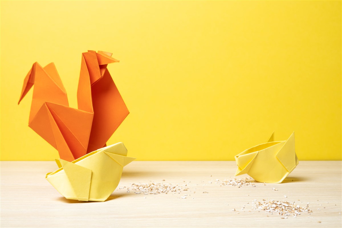 origami spécial Pâques