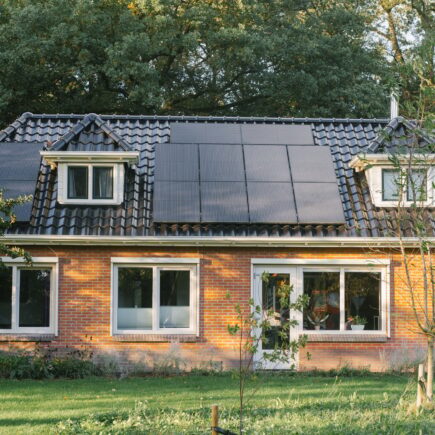 Rustic House with Solar Panels