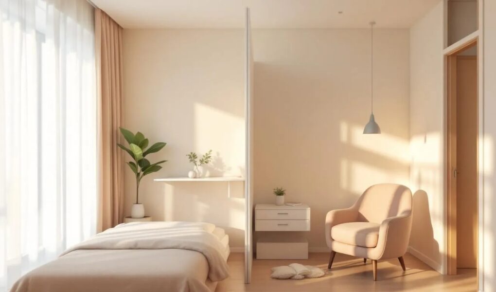 séparer une petite chambre