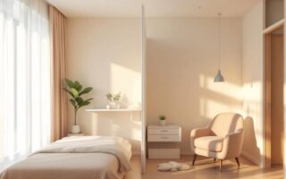 séparer une petite chambre