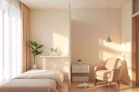 séparer une petite chambre