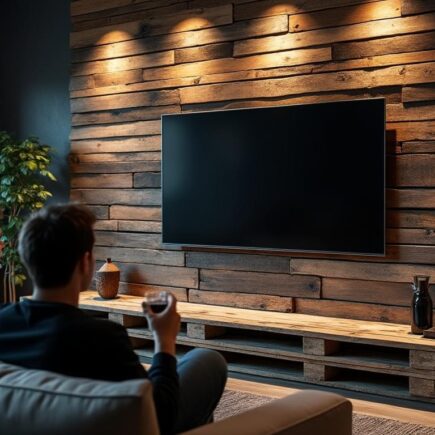 découvrez des idées créatives pour concevoir une paroi tv unique en utilisant des palettes, et transformez votre salon en un espace tendance et accueillant.