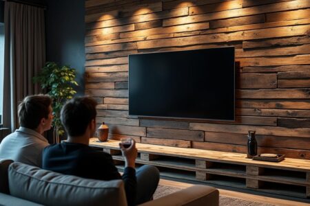 découvrez des idées créatives pour concevoir une paroi tv unique en utilisant des palettes, et transformez votre salon en un espace tendance et accueillant.