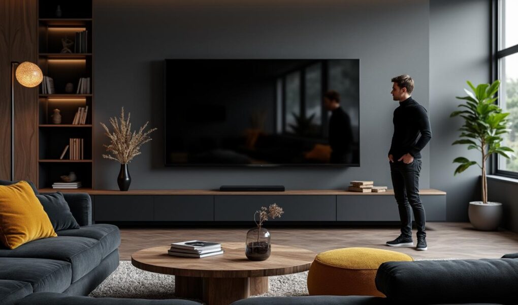 découvrez pourquoi choisir un mur tv avec palette noire peut transformer votre intérieur. explorez les avantages esthétiques et pratiques de cette tendance déco moderne qui allie élégance et fonctionnalité.