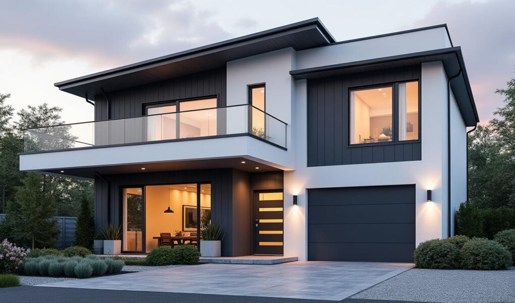 découvrez comment une façade blanche et grise anthracite associe design moderne et confort, offrant à votre maison une allure élégante et chaleureuse tout en maximisant la luminosité et le bien-être intérieur.