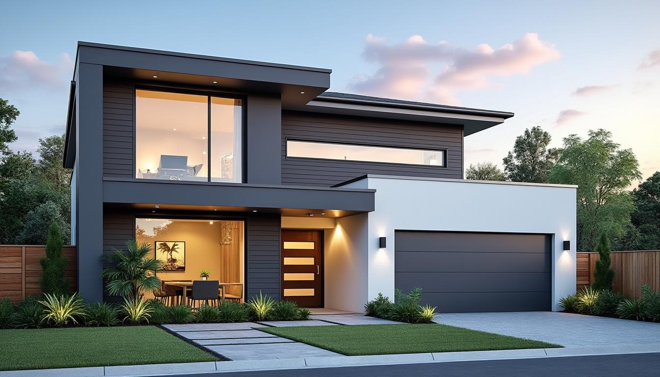 découvrez comment allier design moderne et confort avec une façade de maison blanche et gris anthracite, pour un extérieur élégant, harmonieux et tendance.