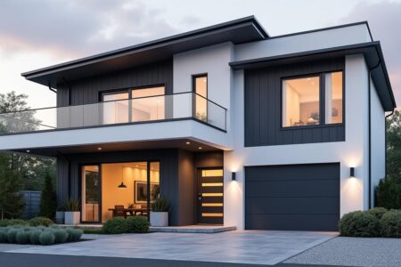 découvrez comment une façade blanche et grise anthracite associe design moderne et confort, offrant à votre maison une allure élégante et chaleureuse tout en maximisant la luminosité et le bien-être intérieur.