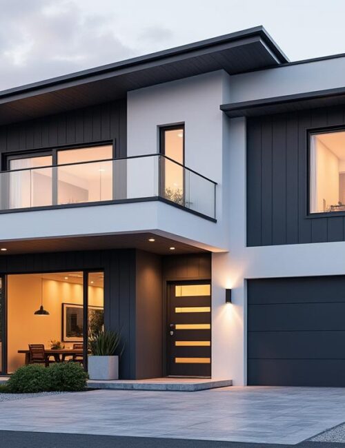 découvrez comment une façade blanche et grise anthracite associe design moderne et confort, offrant à votre maison une allure élégante et chaleureuse tout en maximisant la luminosité et le bien-être intérieur.
