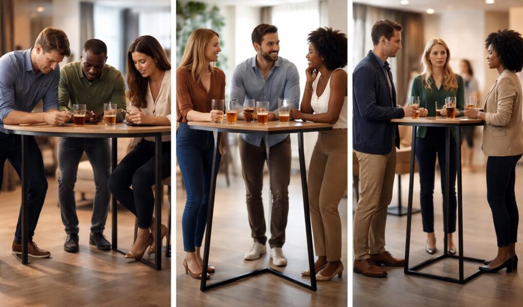 découvrez comment la hauteur d'un mange debout peut influencer la convivialité lors de vos événements et optimiser les échanges entre invités.