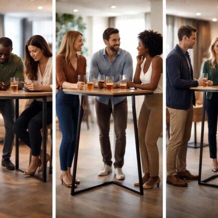 découvrez comment la hauteur d'un mange debout peut influencer la convivialité lors de vos événements et optimiser les échanges entre invités.