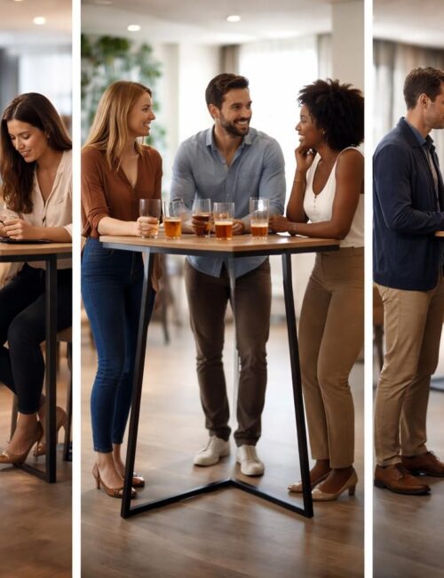 découvrez comment la hauteur d'un mange debout peut influencer la convivialité lors de vos événements et optimiser les échanges entre invités.