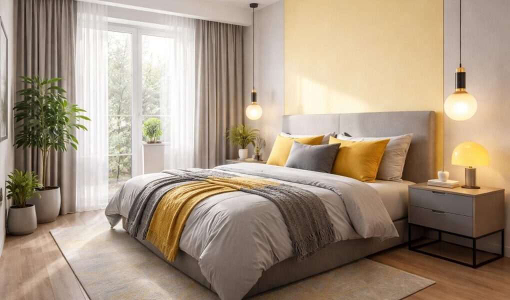 découvrez comment associer le jaune et le gris pour une décoration de chambre lumineuse et élégante, alliant chaleur et sobriété pour un intérieur harmonieux.