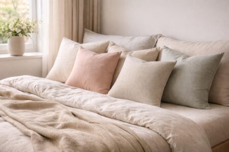 découvrez notre sélection de housses de coussins 60x60 pour un confort xl. apportez style et douceur à votre lit avec des modèles variés et de qualité.