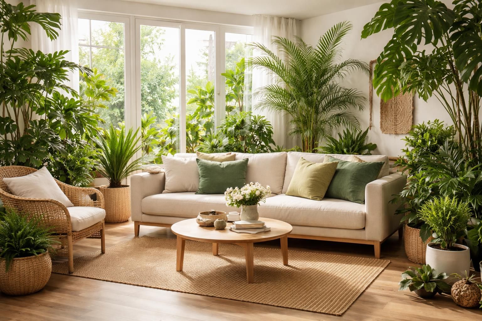 transformez votre salon en une oasis urbaine grâce à nos idées déco jungle, alliant plantes luxuriantes et touches de vert pour une ambiance naturelle et apaisante.