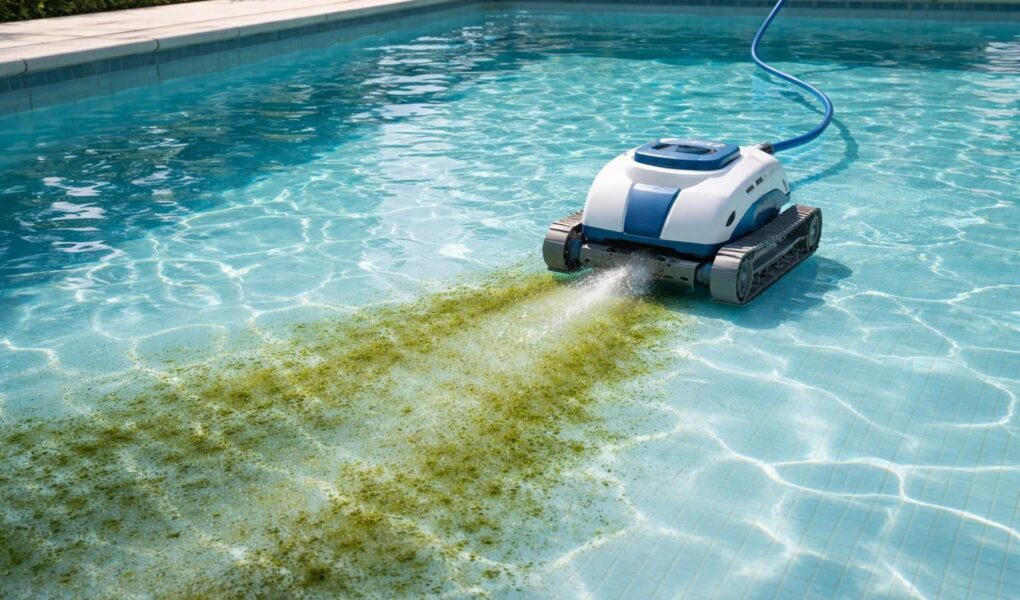 découvrez nos solutions efficaces pour éliminer rapidement la poussière verte au fond de votre piscine et retrouver une eau claire et propre.