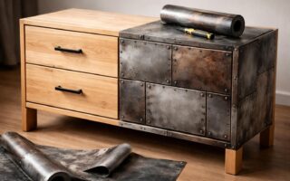 découvrez nos stickers style industriel pour meuble et transformez votre mobilier avec un effet métal en un clin d'œil. facile à poser, ils apportent une touche design et moderne à votre intérieur.