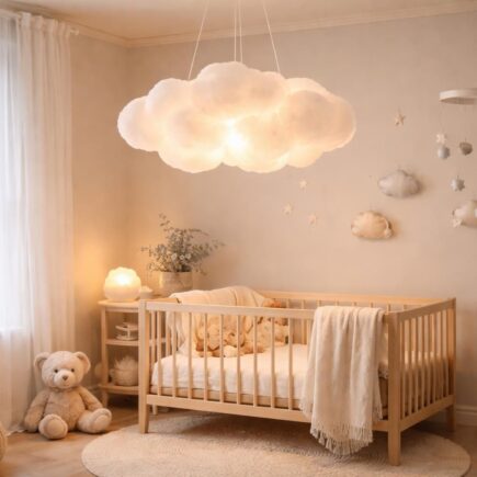 découvrez la suspension nuage, un luminaire doux et apaisant idéal pour la chambre de bébé, qui crée une ambiance sereine et chaleureuse pour les tout-petits.