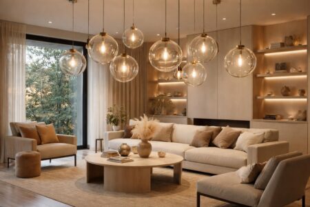 découvrez nos suspensions globes alliant élégance et design tout en rondeur, parfaites pour illuminer et sublimer votre salon avec style.