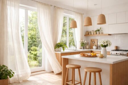 découvrez les tendances rideaux de cuisine avec des textiles légers, parfaits pour habiller vos fenêtres et apporter une touche de fraîcheur et de luminosité à votre espace.
