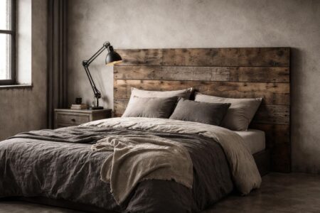découvrez comment fabriquer une tête de lit en planche de coffrage pour un style industriel brut avec notre tutoriel simple et étape par étape.