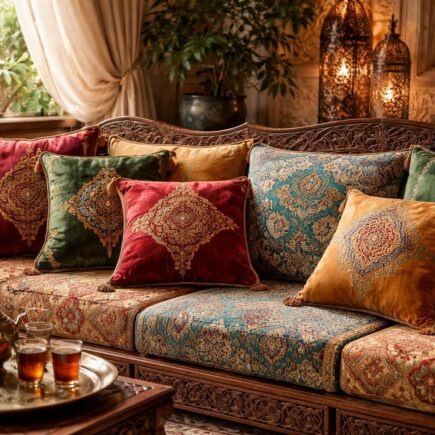découvrez comment choisir les tissus et motifs parfaits pour vos coussins de salon marocain afin d'apporter confort et authenticité à votre décoration intérieure.