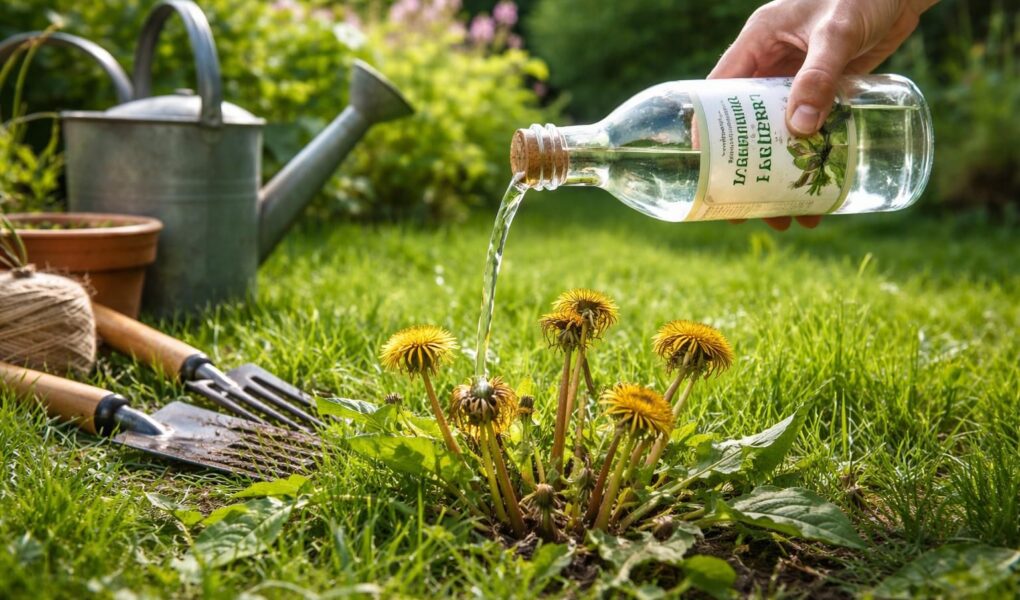 découvrez comment éliminer efficacement les pissenlits grâce au vinaigre blanc, une méthode naturelle et écologique pour entretenir votre jardin sans produits chimiques.