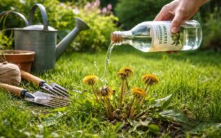 découvrez comment éliminer efficacement les pissenlits grâce au vinaigre blanc, une méthode naturelle et écologique pour entretenir votre jardin sans produits chimiques.