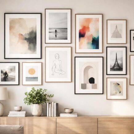 découvrez nos conseils pour créer une galerie murale parfaite avec un ensemble de tableaux, alliant harmonie, style et personnalité dans votre décoration intérieure.