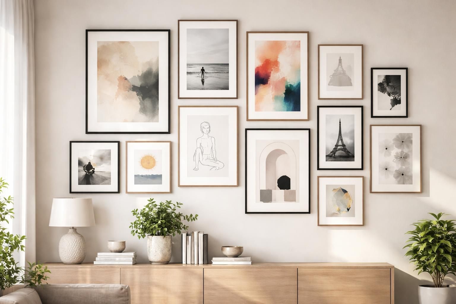 découvrez nos conseils pour créer une galerie murale parfaite avec un ensemble de tableaux, alliant harmonie, style et personnalité dans votre décoration intérieure.