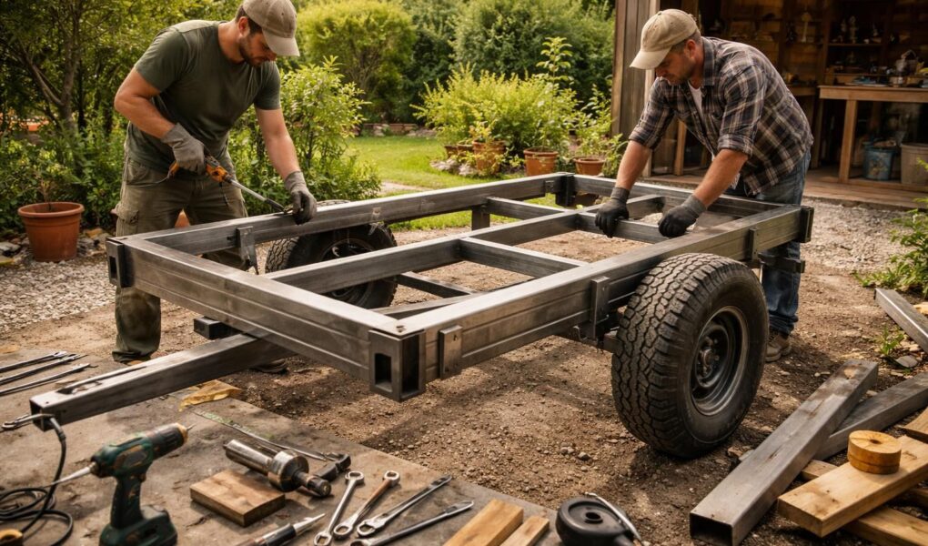 découvrez notre plan détaillé pour fabriquer une remorque de jardin robuste et pratique, idéale pour vos travaux maison. suivez nos étapes simples pour un outil durable fait maison.