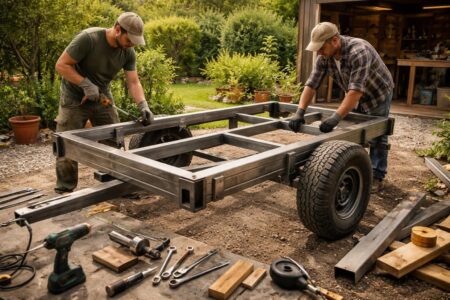 découvrez notre plan détaillé pour fabriquer une remorque de jardin robuste et pratique, idéale pour vos travaux maison. suivez nos étapes simples pour un outil durable fait maison.