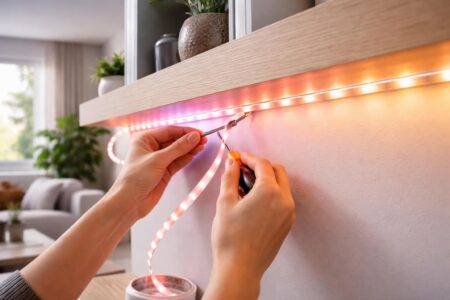 découvrez notre guide pratique pour l'installation de ruban led et créez un éclairage d'ambiance personnalisé et facile à réaliser chez vous.
