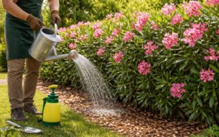découvrez nos astuces pour favoriser une croissance rapide et saine de votre laurier-rose en haie, et embellir votre jardin toute l'année.