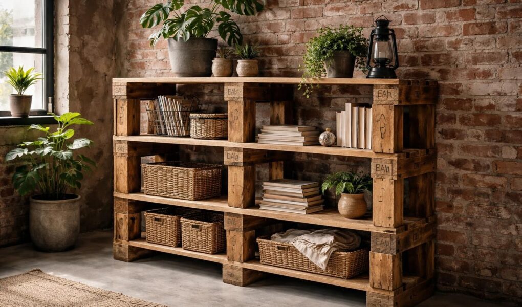 découvrez comment fabriquer une étagère en palette au design unique et brut, idéale pour un meuble de rangement personnalisé et écologique.