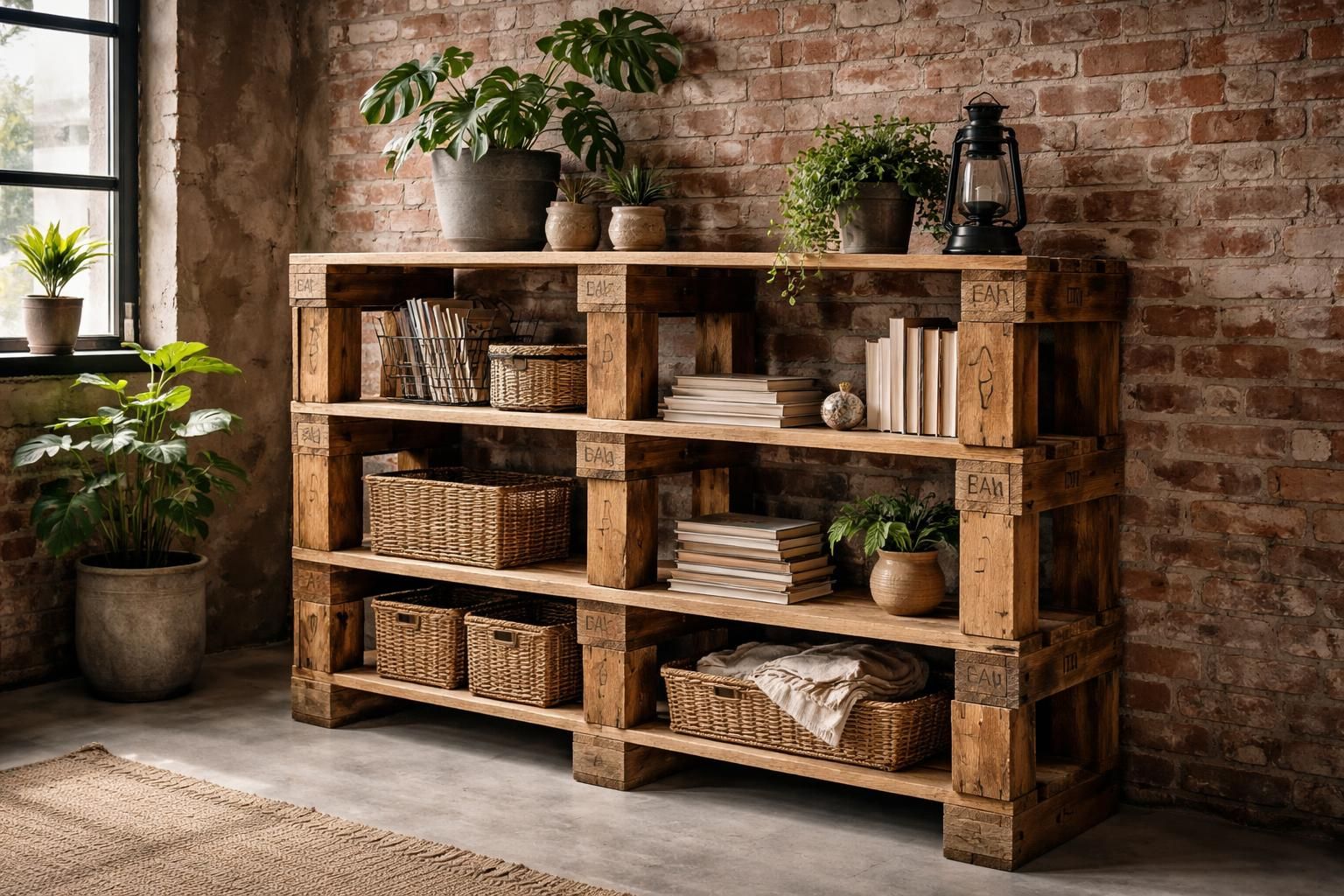 découvrez comment fabriquer une étagère en palette au design unique et brut, idéale pour un meuble de rangement personnalisé et écologique.