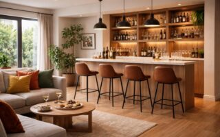 découvrez nos modèles de bar pour salon et apprenez à aménager un coin apéro convivial, idéal pour recevoir vos invités dans une ambiance chaleureuse et stylée.