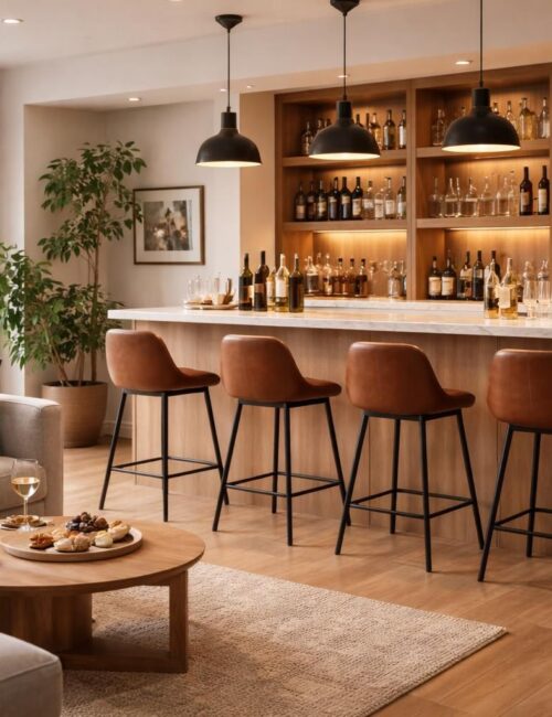 découvrez nos modèles de bar pour salon et apprenez à aménager un coin apéro convivial, idéal pour recevoir vos invités dans une ambiance chaleureuse et stylée.