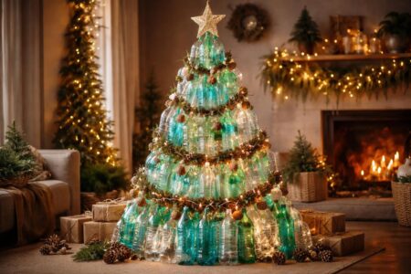 découvrez comment créer un sapin de noël original et écologique en recyclant des bouteilles plastiques. une idée diy simple et durable pour célébrer noël tout en protégeant la planète.