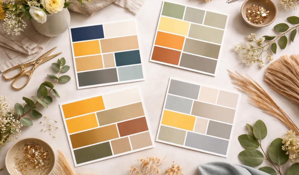 découvrez quelles couleurs harmonisent parfaitement avec le jaune orangé grâce à nos palettes d'inspiration pour un intérieur ou un look tendance et équilibré.