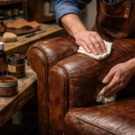 découvrez comment restaurer un fauteuil club en nourrissant et réparant efficacement un cuir ancien pour lui redonner charme et longévité.