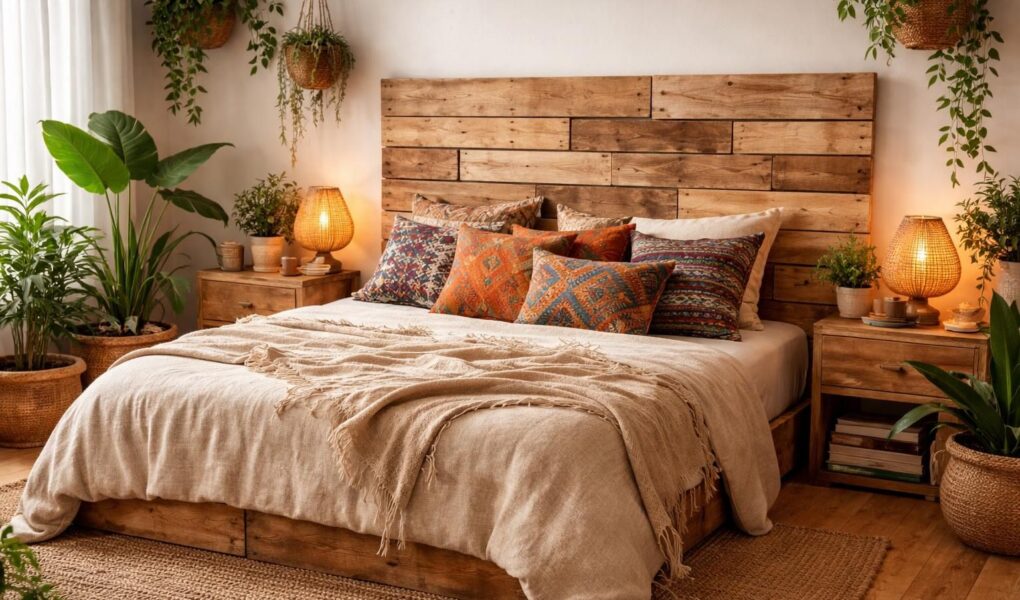 apprenez à fabriquer une tête de lit bohème en palette grâce à ce tutoriel détaillé étape par étape, pour un style unique et chaleureux dans votre chambre.