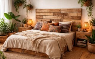 apprenez à fabriquer une tête de lit bohème en palette grâce à ce tutoriel détaillé étape par étape, pour un style unique et chaleureux dans votre chambre.