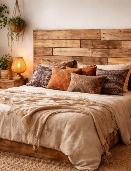 apprenez à fabriquer une tête de lit bohème en palette grâce à ce tutoriel détaillé étape par étape, pour un style unique et chaleureux dans votre chambre.