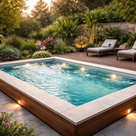 découvrez le spa de nage encastrable, alliant design élégant et fonctionnalité, idéal pour sublimer votre jardin ou terrasse tout en profitant d'un espace de détente unique.