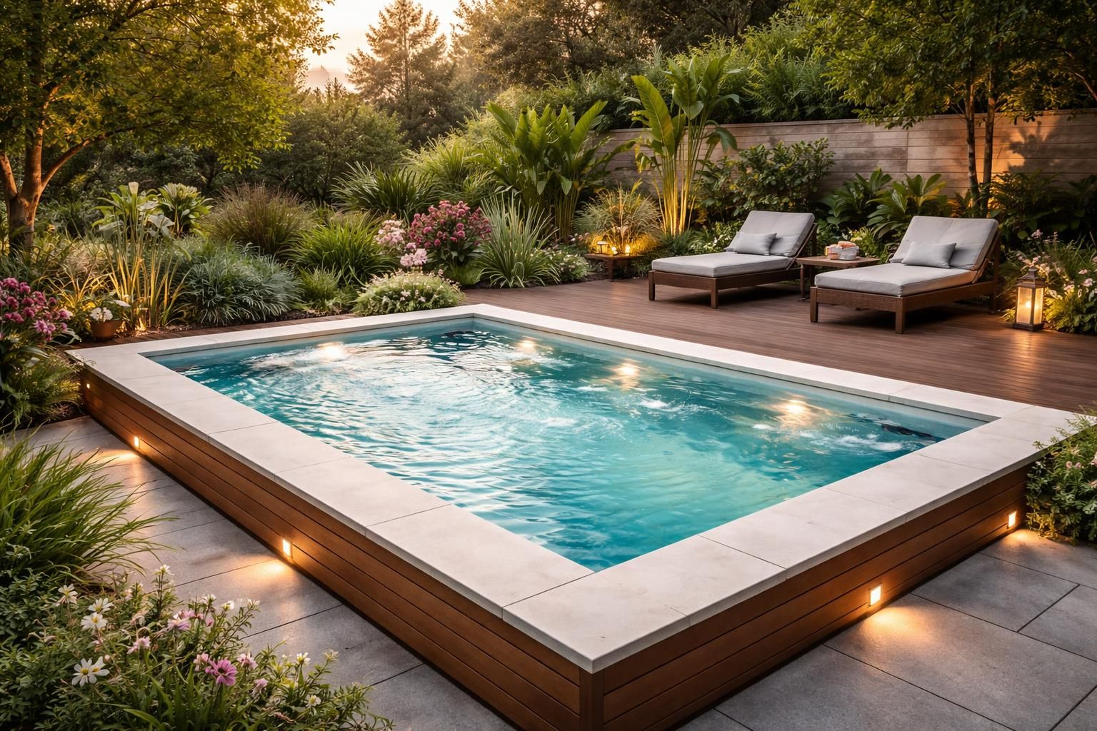 découvrez le spa de nage encastrable, alliant design élégant et fonctionnalité, idéal pour sublimer votre jardin ou terrasse tout en profitant d'un espace de détente unique.