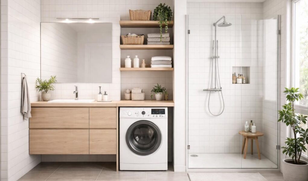 découvrez nos astuces pour aménager efficacement votre salle de bain et intégrer une machine à laver de manière pratique et esthétique.