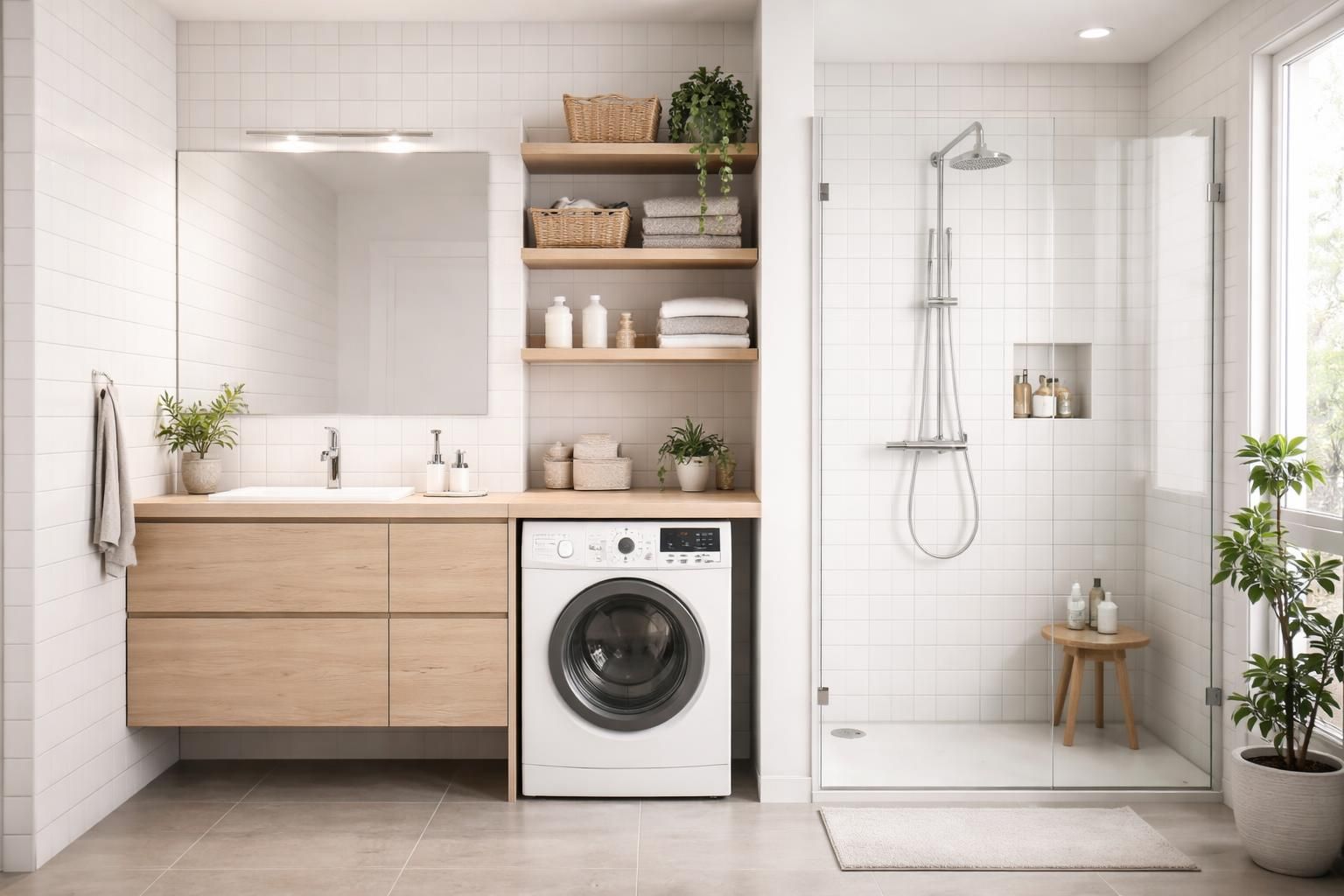découvrez nos astuces pour aménager efficacement votre salle de bain et intégrer une machine à laver de manière pratique et esthétique.