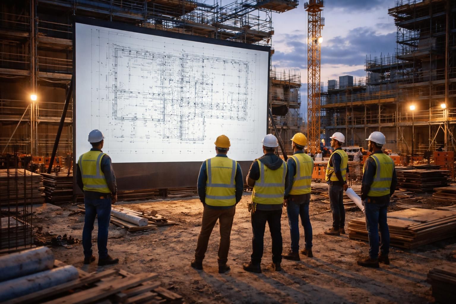 découvrez comment afficher facilement plans et mesures en grand sur un écran de projection pour optimiser la gestion de votre chantier et améliorer la visibilité des informations clés.